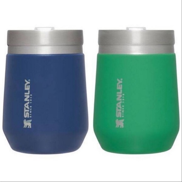 Stanley Go Tumbler 2 Pack Set Green Blue 10oz - Picture 1 of 7